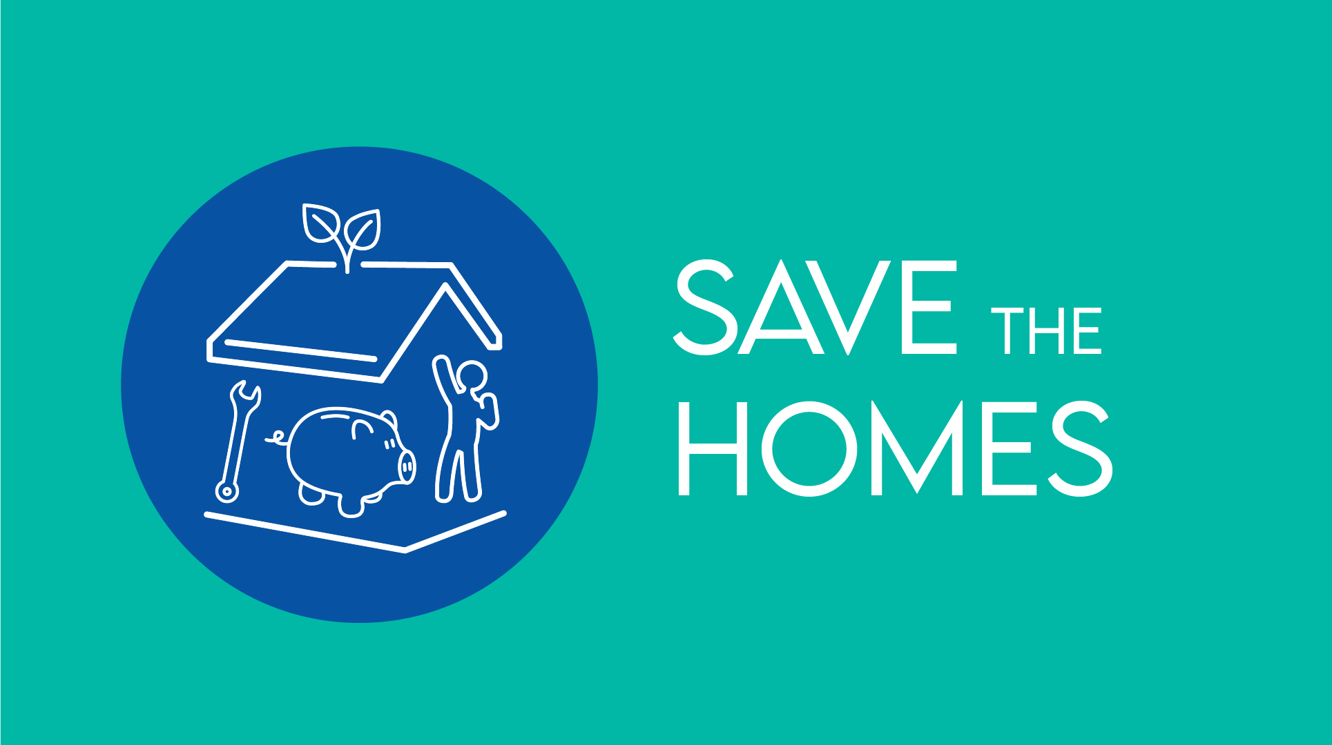Banner con el logotipo del proyecto Savethehomes